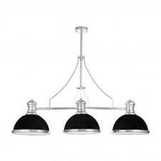 Подвесная люстра Lumina Deco Ettore LDP 710-3 BK+CHR