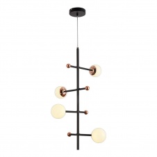 Подвесная светодиодная люстра Natali Kovaltseva Loft Led Lamps 81338 Gold Black