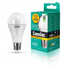 Лампа светодиодная Camelion E27 11W 3000K LED11-A60/830/E27 12035