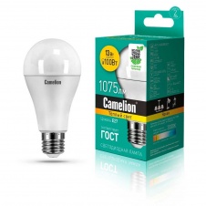 Лампа светодиодная Camelion E27 13W 3000K LED13-A60/830/E27 12045